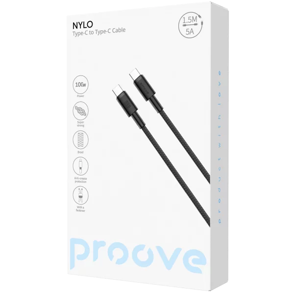 Cable Proove Nylo Type-C to Type-C Cable - Photo 1