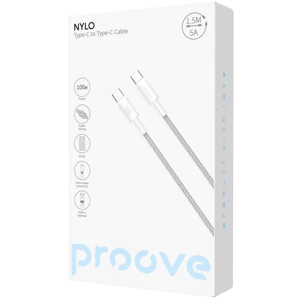Cable Proove Nylo Type-C to Type-C Cable - Photo 1