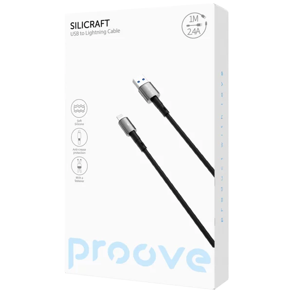 Cable Proove Silicraft USB to Lightning 2.4A (1m) - Photo 1