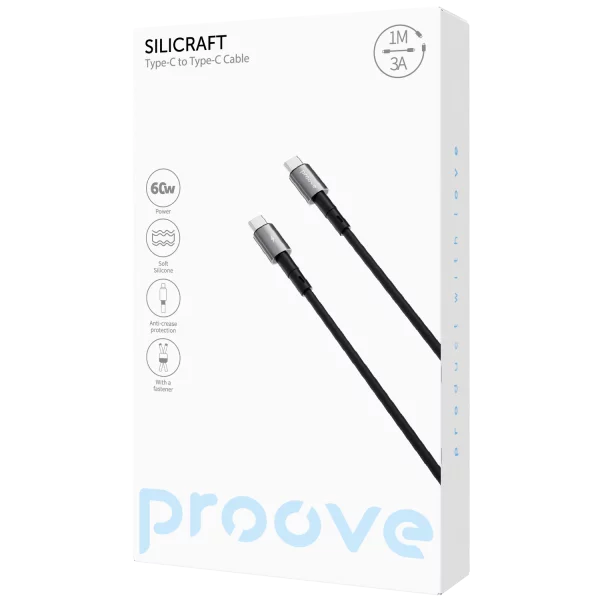 Cable Proove Silicraft Type-C to Type-C 60W (1m) - Photo 1