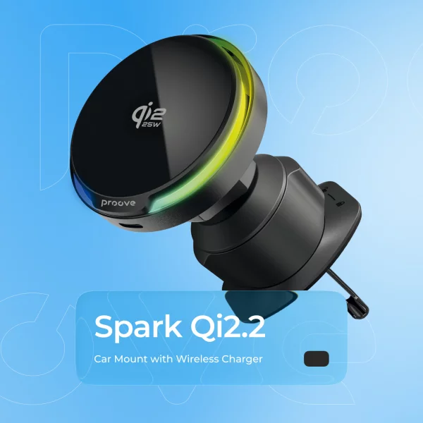 Car Mount With Wireless Charger Proove Spark Qi2.2 25W - Photo 5