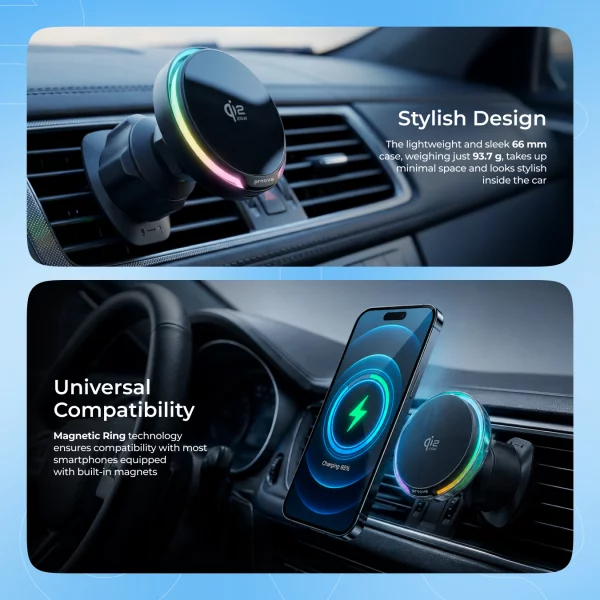 Car Mount With Wireless Charger Proove Spark Qi2.2 25W - Photo 9