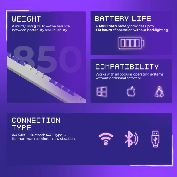 Wireless Keyboard Proove Gaming Coupe (English Layout) - Photo 10