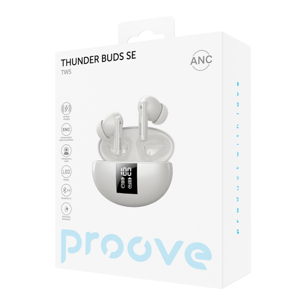 Wireless Earphones Proove Thunder Buds SE TWS with ANC APP - Photo 2