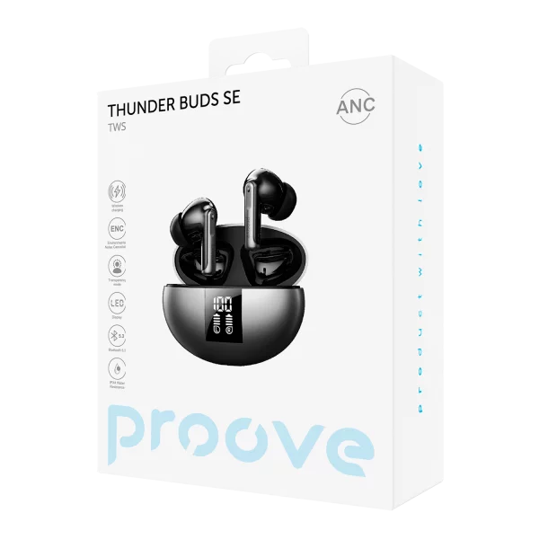 Wireless Earphones Proove Thunder Buds SE TWS with ANC APP - Photo 2