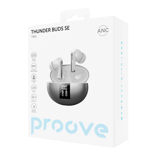 Wireless Earphones Proove Thunder Buds SE TWS with ANC APP - Photo 2