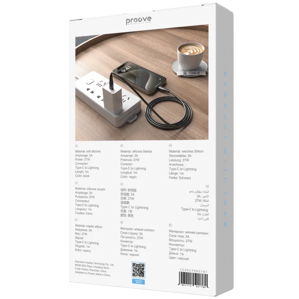 Cable Proove Simple Silicone Type-C to Lightning 27W (1m) - Photo 2