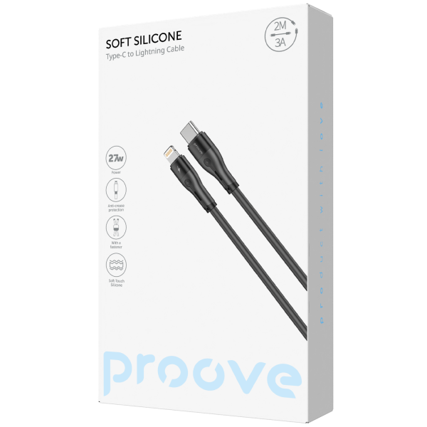 Cable Proove Soft Silicone Type-C to Lightning 27W (2m)