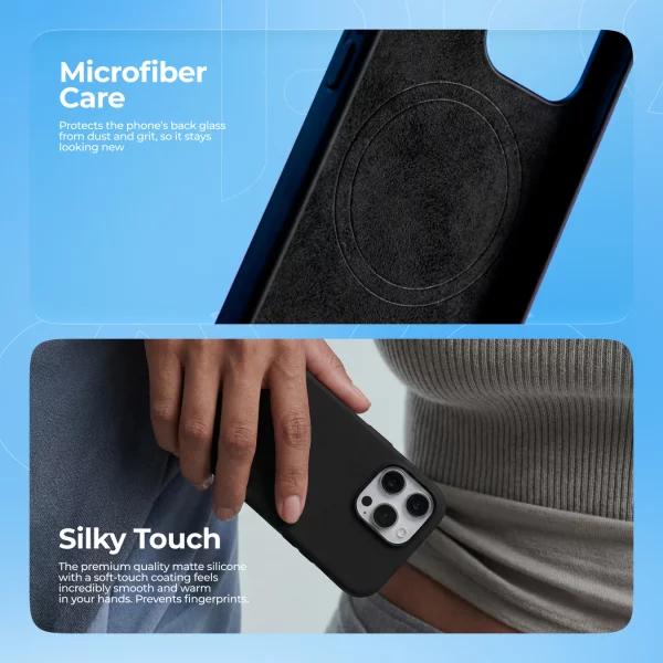Silikonowe etui Proove z pierścieniem magnetycznym do iPhone'a 15 Pro - Zdjęcie 4