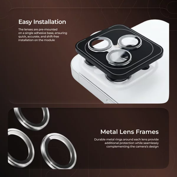 Camera protection Proove Achilles iPhone 16 Pro/16 Pro Max - foto 5