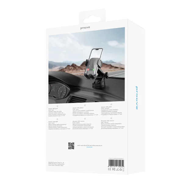 Car Holder Proove Crystal Clamp Suction Type Car Mount - Photo 2