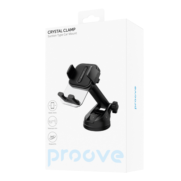 Car Holder Proove Crystal Clamp Suction Type Car Mount