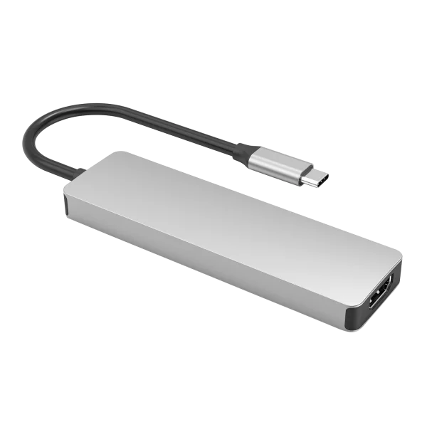 Type-C-HUB Proove Iron Link Type C to 2*USB3.0+HDMI+Type-C+PD (5 in 1) - Photo 1
