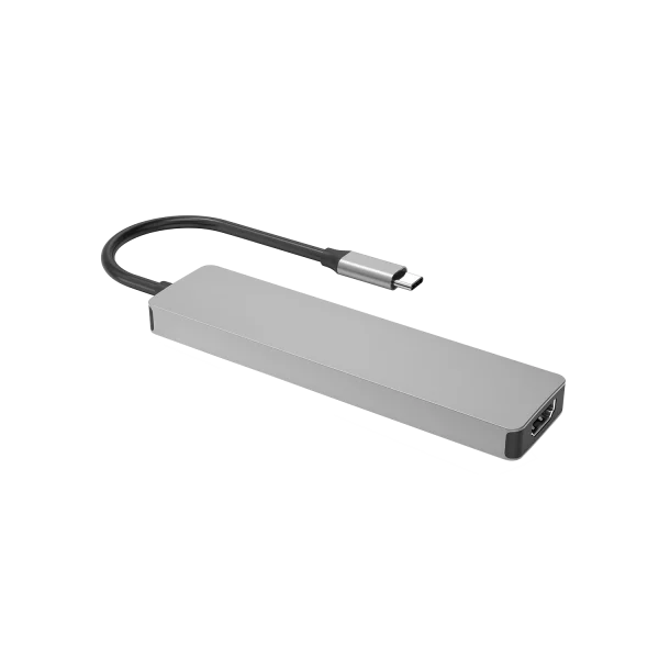 Type-C-HUB Proove Iron Link Type-C to 2*USB3.0 + USBC +HDMI + PD +SD/TF (7 in 1) - Photo 1