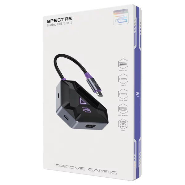 Type-C-HUB Proove Spectre (2*USB3.0 + Type-C + PD100W + HDMI) - Photo 1