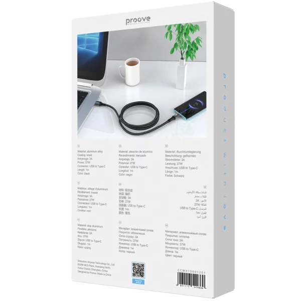 Cable Proove WireX USB to Type-C 3A (1m) - Photo 2