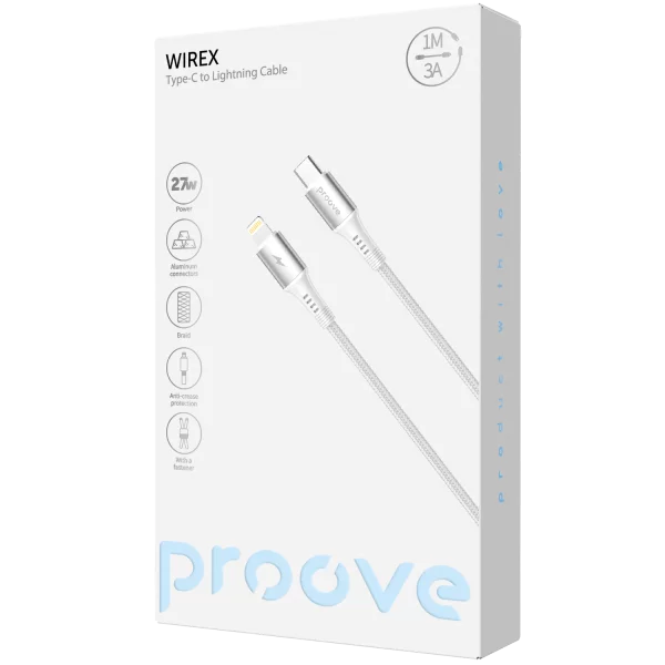 Cable Proove WireX Type-C to Lightning 27W (1m) - Photo 1