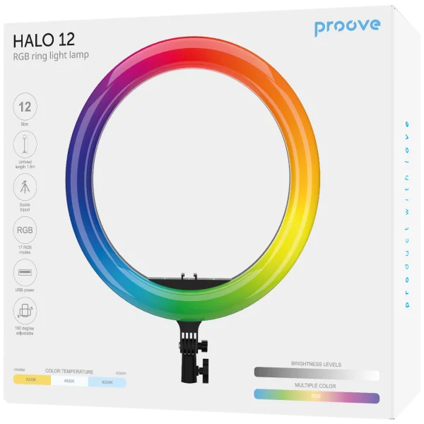 RGB Ring Light Lamp Proove Halo 12 - Photo 1