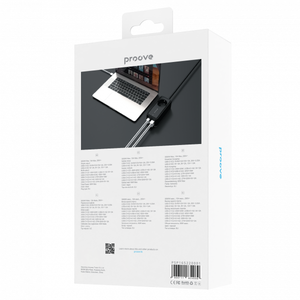 Proove Power Strip Homester PD-03 1AC 65W (2 Type-C + 2USB) - Photo 1