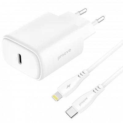 Silicone Power 2 Type-C 20W + Сable Type-C to Lightning