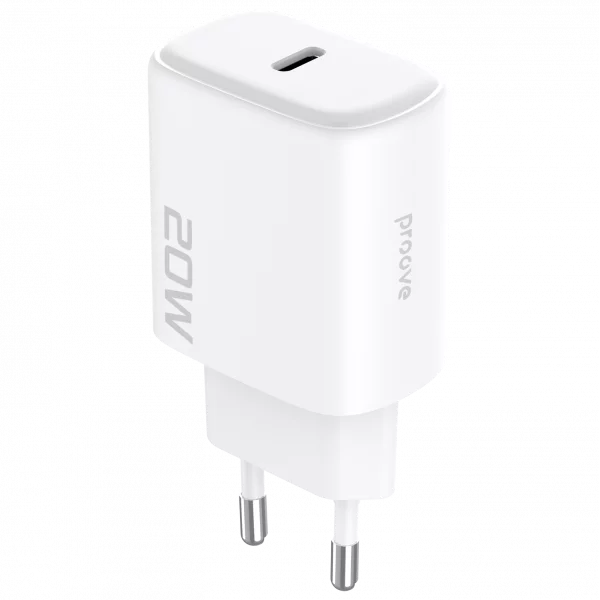 Wall Charger Proove Silicone Power 2 20W (Type-C) + Cable Type-C to Lightning 27W (1m) - Photo 2