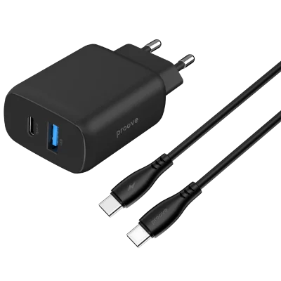 Silicone Power 2 Type-C + USB 30W + Сable