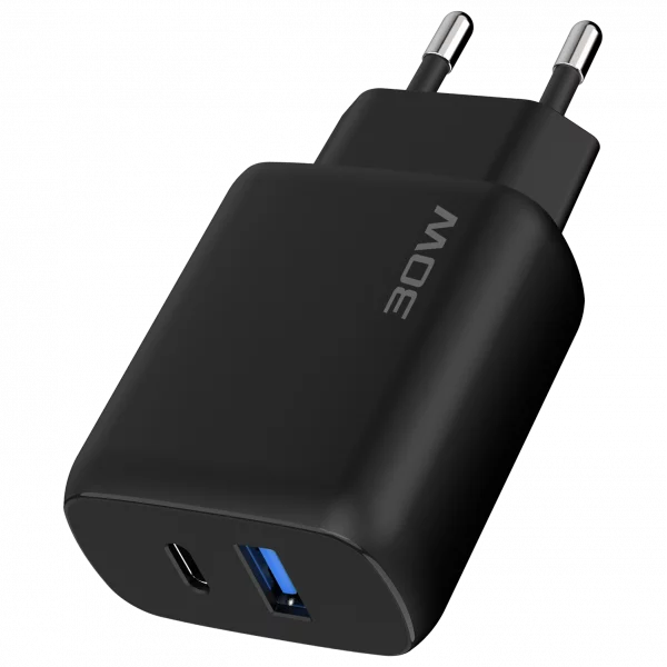 Wall Charger Proove Silicone Power 2 30W (Type-C + USB) + Cable Type-C to Type-C 60W (1m) - 照片 2