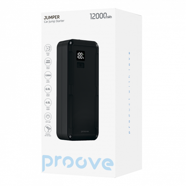 Car Jump Starter Proove Jumper 12 000mAh