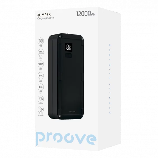Car Jump Starter Proove Jumper 12 000mAh - Photo 7