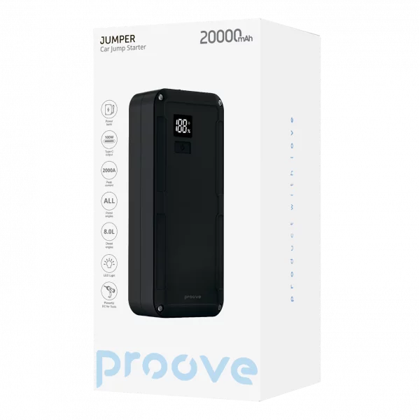 Car Jump Starter Proove Jumper 20 000mAh - Photo 10