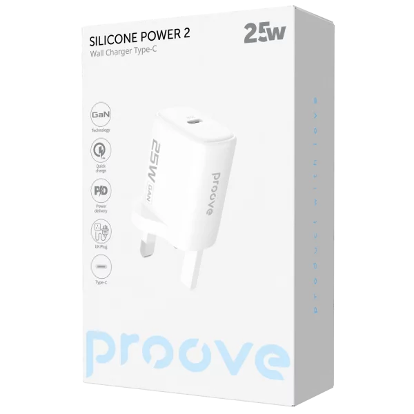 Wall Charger Proove Silicone Power 2 25W (Type-C) UK - Photo 1
