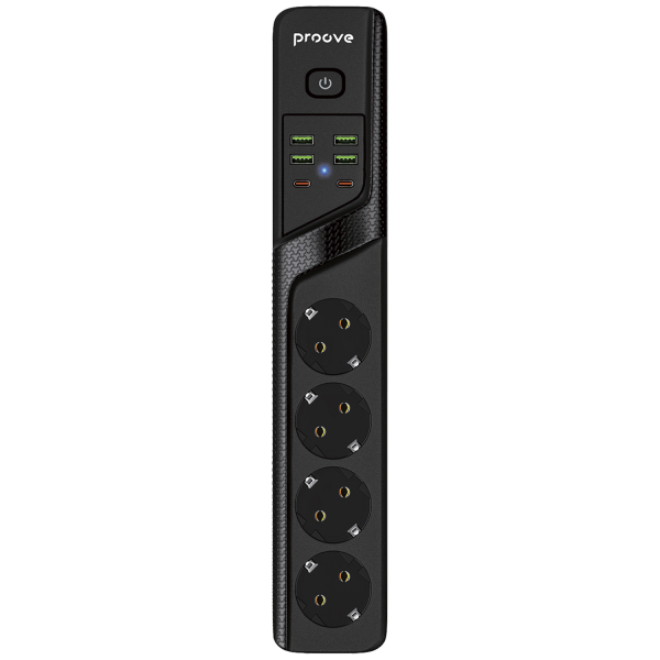 Power Strip Proove Power Socket P-04 (4 sockets + 4 USB + 2 Type-C) 3М - Photo 2