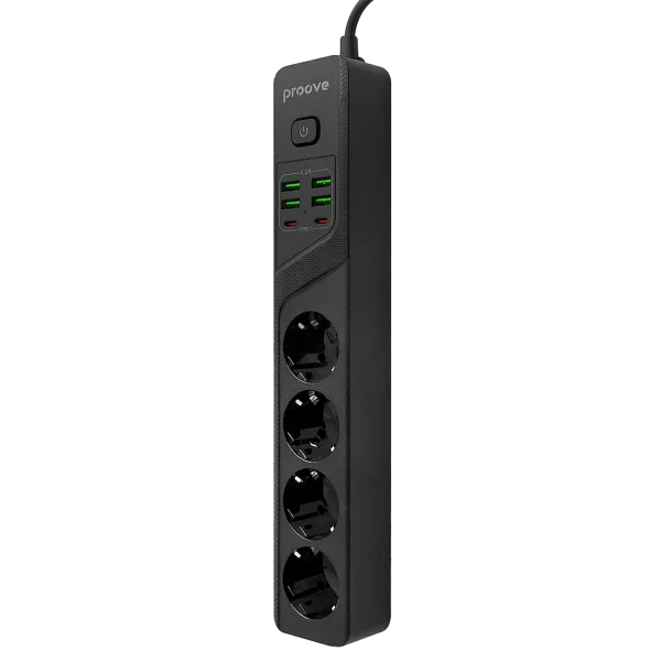 Power Strip Proove Power Socket P-04 (4 sockets + 4 USB + 2 Type-C) 3М - Photo 1
