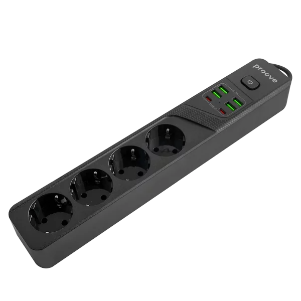 Power Strip Proove Power Socket P-04 (4 sockets + 4 USB + 2 Type-C) 3М - Photo 3