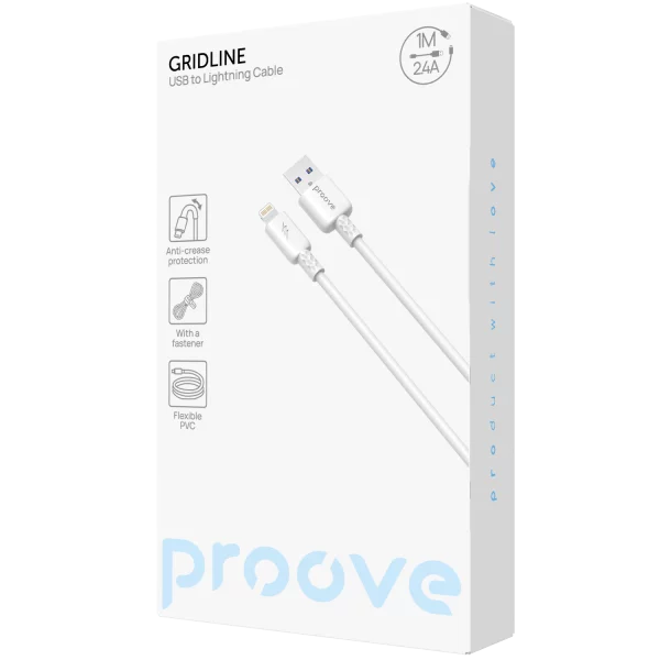 Cable Proove GridLine USB to Lightning 2.4A (1m) - Foto 1