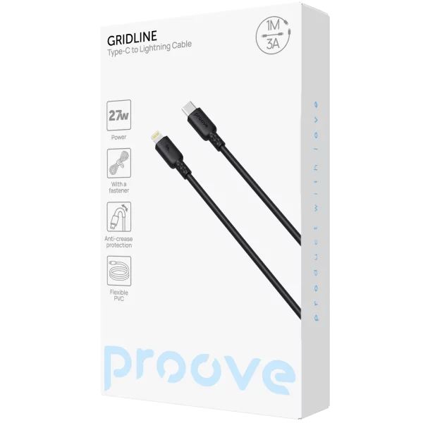 Cable Proove GridLine Type-C to Lightning 27W (1m) - fotoğraf 1