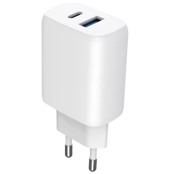 Wall Charger Proove Silicone Power 2 30W (Type-C + USB) + Cable Type-C to Type-C 60W (1m) - Photo 1