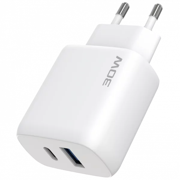 Wall Charger Proove Silicone Power 2 30W (Type-C + USB) + Cable Type-C to Type-C 60W (1m) - Photo 2
