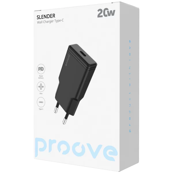 Wall Сharger Proove Slender 20W (Type-C) - Photo 4