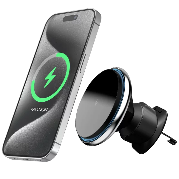 Car Mount With Wireless Charger Proove Magic Circle 15W - Foto 3
