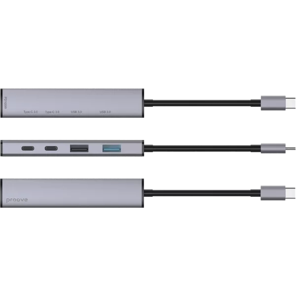 Type-C-HUB Proove Arc Link 5 in 1 (2*USB + 3*Type-C) - Foto 5