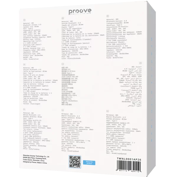 Wireless Earphones Proove NoLimit TWS with Hybrid ANC (APP) - Zdjęcie 10