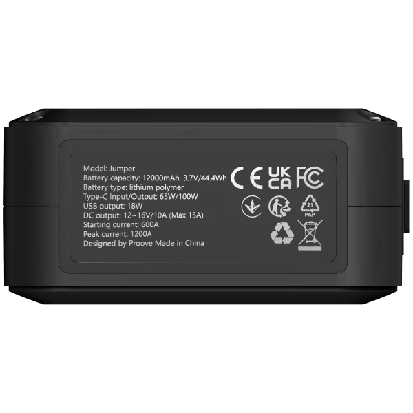 Car Jump Starter Proove Jumper 12 000mAh - Photo 6
