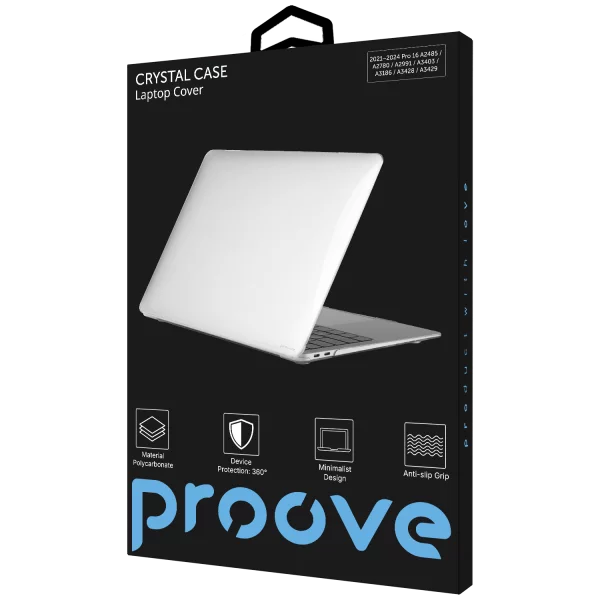 Laptop Cover Proove Crystal Сase 2021–2024 Pro 16 A2485 / A2780 / A2991 / A3403 / A3186 A3428 / A342 - Foto 1