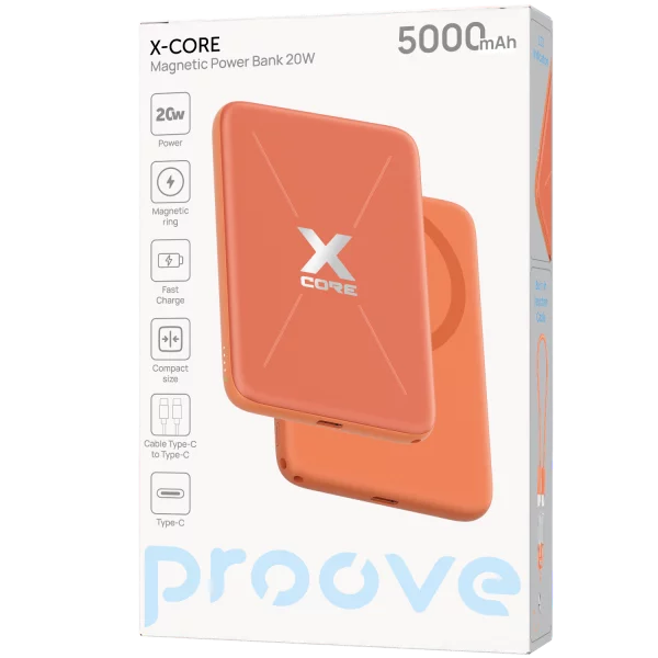 Power Bank Proove X-Core 20W 5000mAh With Cable Type-C to Type-C - Foto 6