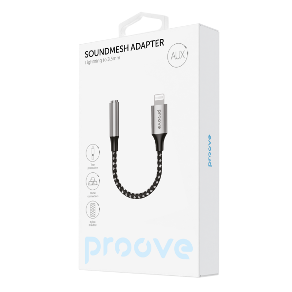 Adapter AUX Proove SoundMesh Lightning to 3.5mm