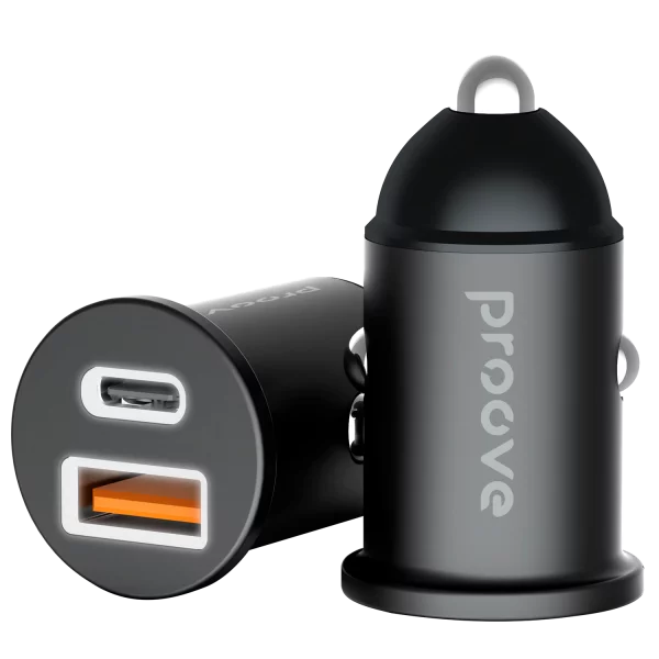 Car Charger Proove Tiny Power 30W (Type-C + USB) - Photo 3