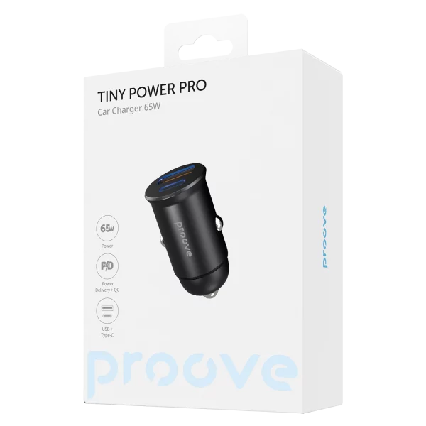 Car Charger Proove Tiny Power Pro 65W (USB + Type-C) - Photo 4