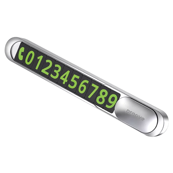 Parking Card Proove Parking Number Plate Metal Lock
