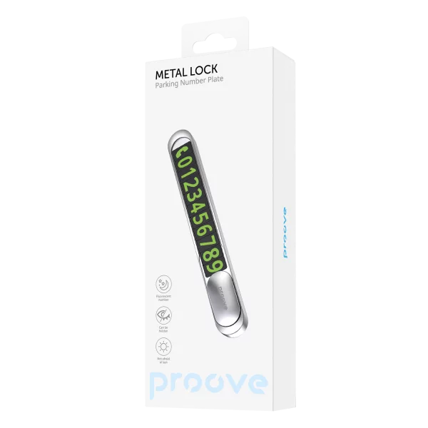 Parking Card Proove Parking Number Plate Metal Lock - Photo 5